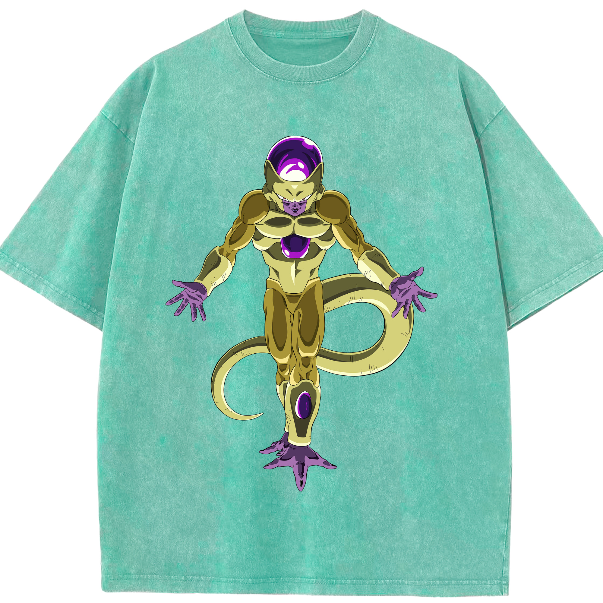 （画像用） ドラゴンボール フリーザ DRAGON BALL Frieza 綿100% ヴィンテージ風 半袖Tシャツ（フロントプリント）